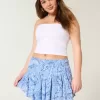 Asymmetrisk fåll Tiered Mini Skort Asymmetrisk fåll Tiered Mini Skort