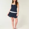 Asymmetrisk fåll Tiered Mini Skort Asymmetrisk fåll Tiered Mini Skort