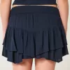 Asymmetrisk fåll Tiered Mini Skort Asymmetrisk fåll Tiered Mini Skort