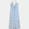 Asymmetrisk Hem Halter Maxiklänning Asymmetrisk Hem Halter Maxiklänning