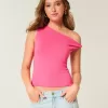 Asymmetrisk off-the-shoulder topp Asymmetrisk off-the-shoulder topp