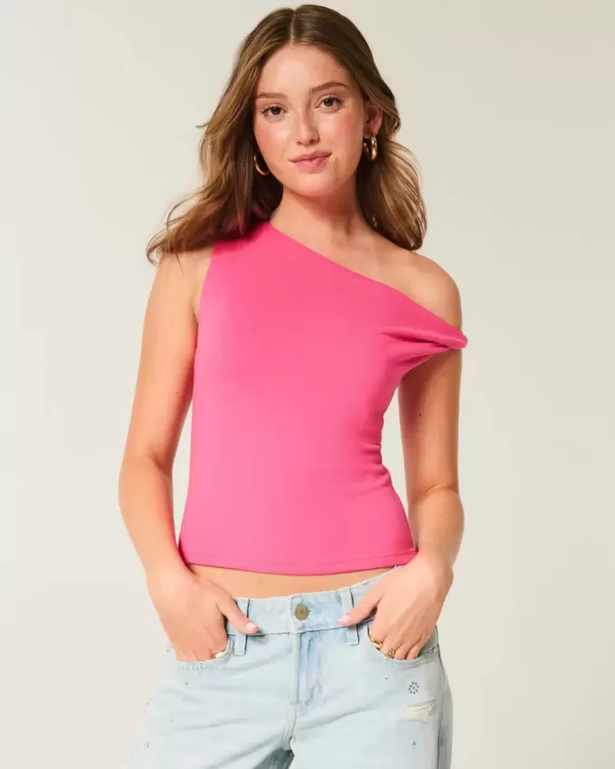 Asymmetrisk off-the-shoulder topp Asymmetrisk off-the-shoulder topp