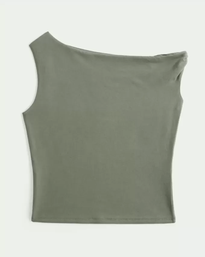 Asymmetrisk off-the-shoulder topp Asymmetrisk off-the-shoulder topp