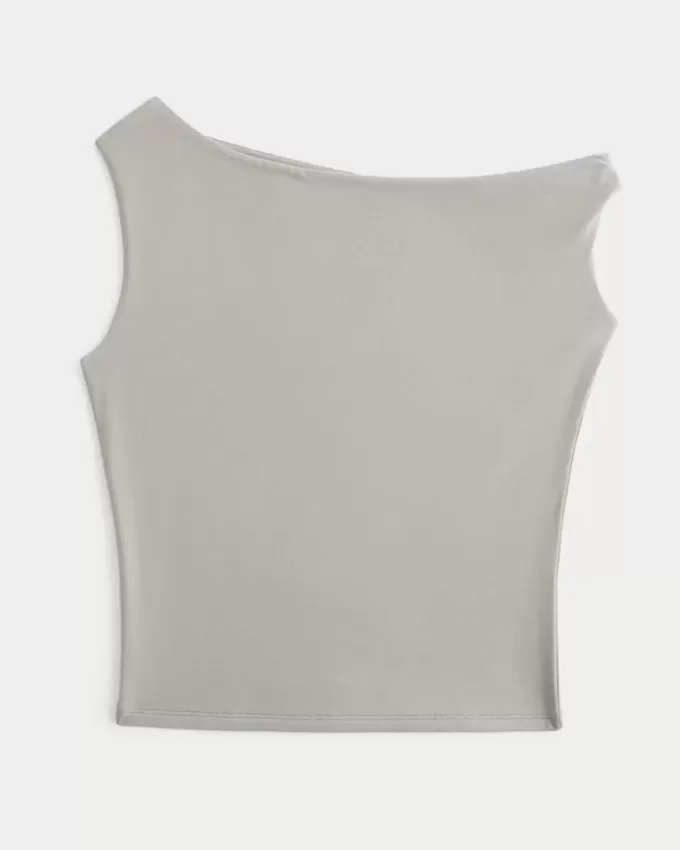 Asymmetrisk off-the-shoulder topp Asymmetrisk off-the-shoulder topp