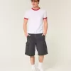 At-the-Knee Baggy Cargo Shorts At-the-Knee Baggy Cargo Shorts