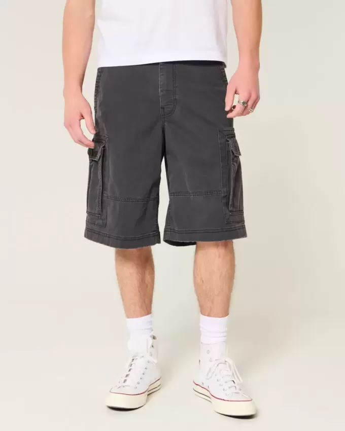 At-the-Knee Baggy Cargo Shorts At-the-Knee Baggy Cargo Shorts