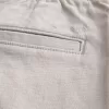 At-the-Knee Linne-Blend Shorts med platt framsida At-the-Knee Linne-Blend Shorts med platt framsida