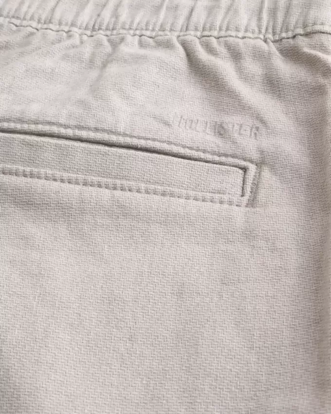 At-the-Knee Linne-Blend Shorts med platt framsida At-the-Knee Linne-Blend Shorts med platt framsida