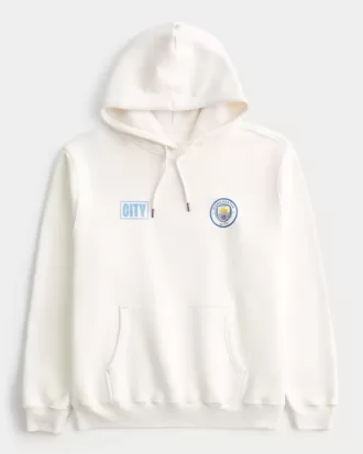 Avslappnad Manchester City Graphic Hoodie