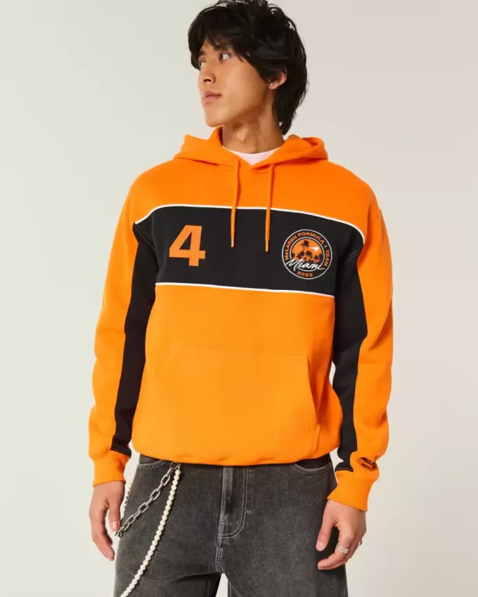 Avslappnad McLaren Graphic Hoodie Avslappnad McLaren Graphic Hoodie