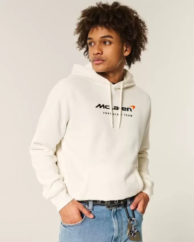 Avslappnad McLaren Graphic Hoodie Avslappnad McLaren Graphic Hoodie