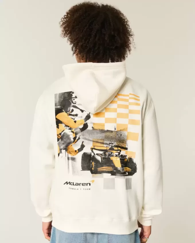 Avslappnad McLaren Graphic Hoodie Avslappnad McLaren Graphic Hoodie