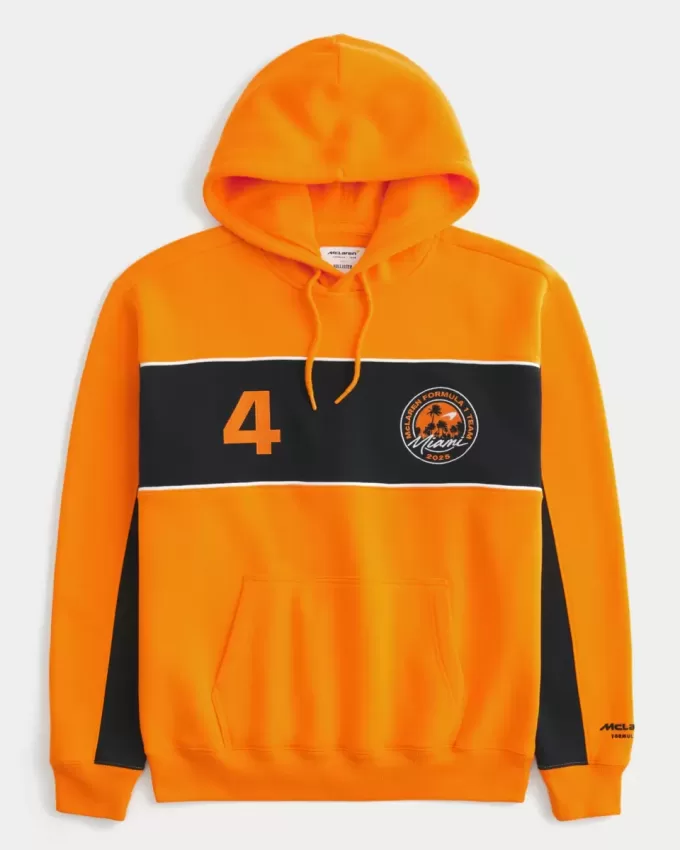 Avslappnad McLaren Graphic Hoodie Avslappnad McLaren Graphic Hoodie