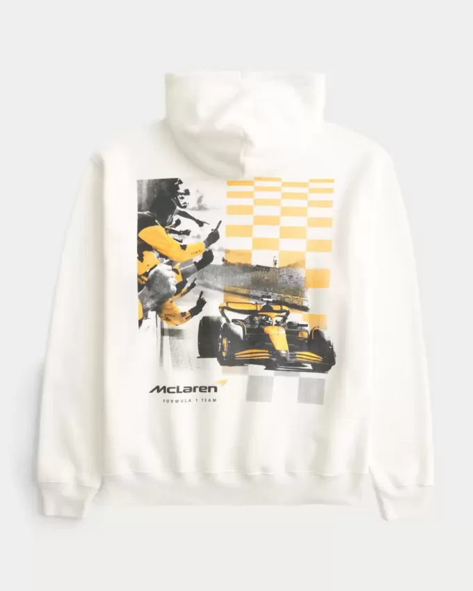 Avslappnad McLaren Graphic Hoodie Avslappnad McLaren Graphic Hoodie