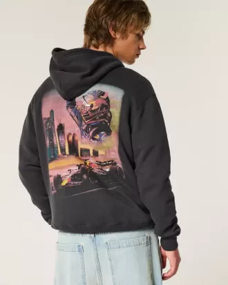 Avslappnad Oracle Red Bull Racing Graphic Hoodie