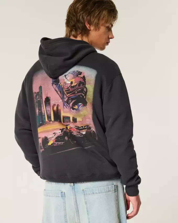Avslappnad Oracle Red Bull Racing Graphic Hoodie Avslappnad Oracle Red Bull Racing Graphic Hoodie