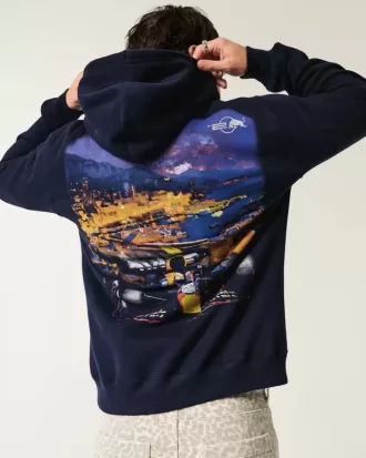 Avslappnad Oracle Red Bull Racing Graphic Hoodie