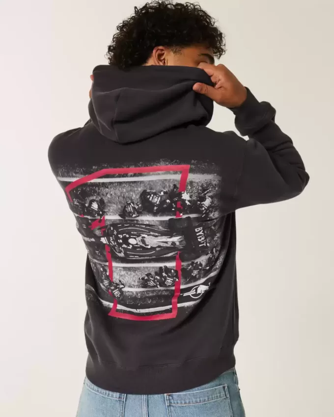 Avslappnad Oracle Red Bull Racing Graphic Hoodie Avslappnad Oracle Red Bull Racing Graphic Hoodie