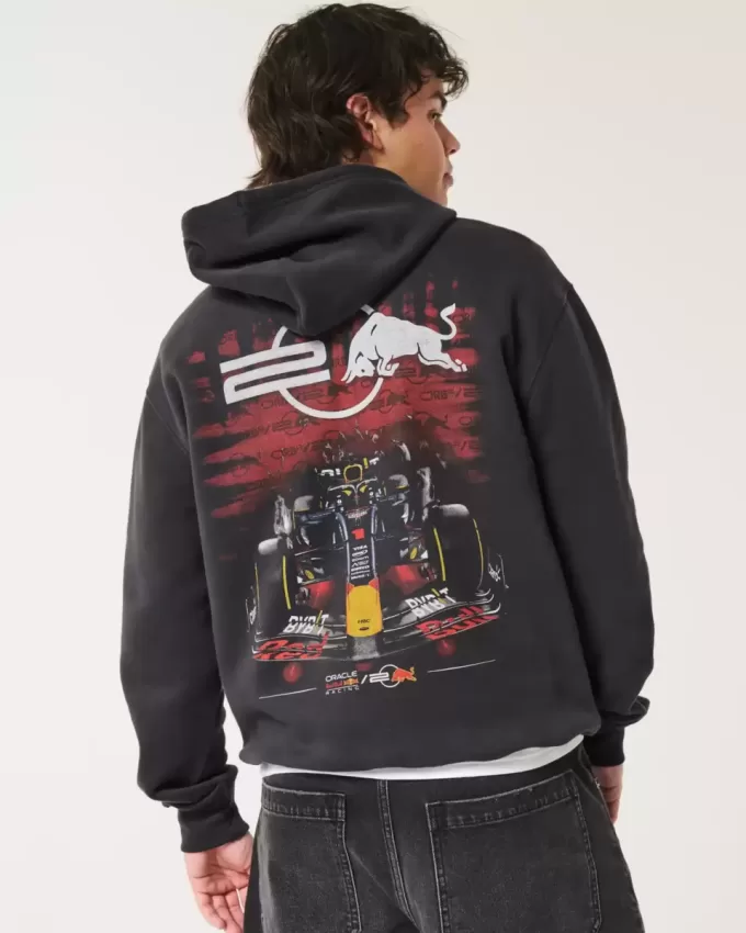 Avslappnad Oracle Red Bull Racing Graphic Hoodie Avslappnad Oracle Red Bull Racing Graphic Hoodie