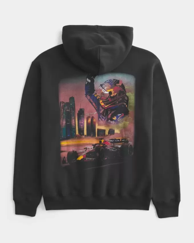 Avslappnad Oracle Red Bull Racing Graphic Hoodie Avslappnad Oracle Red Bull Racing Graphic Hoodie