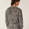 Avslappnad termisk långärmad Camo Crew-tröja Avslappnad termisk långärmad Camo Crew-tröja