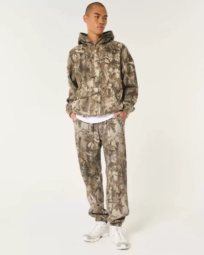 Avslappnade joggingbyxor i fleece Avslappnade joggingbyxor i fleece