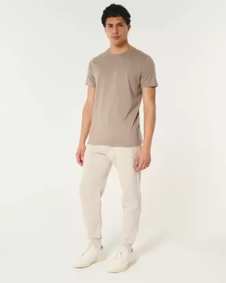 Avslappnade joggingbyxor i fleece