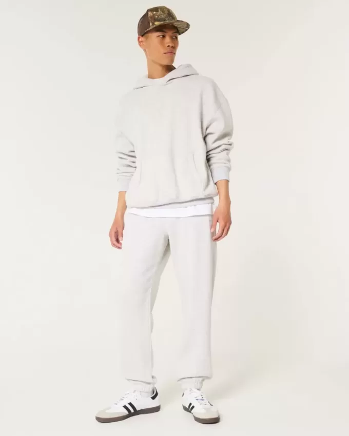 Avslappnade joggingbyxor i fleece Avslappnade joggingbyxor i fleece