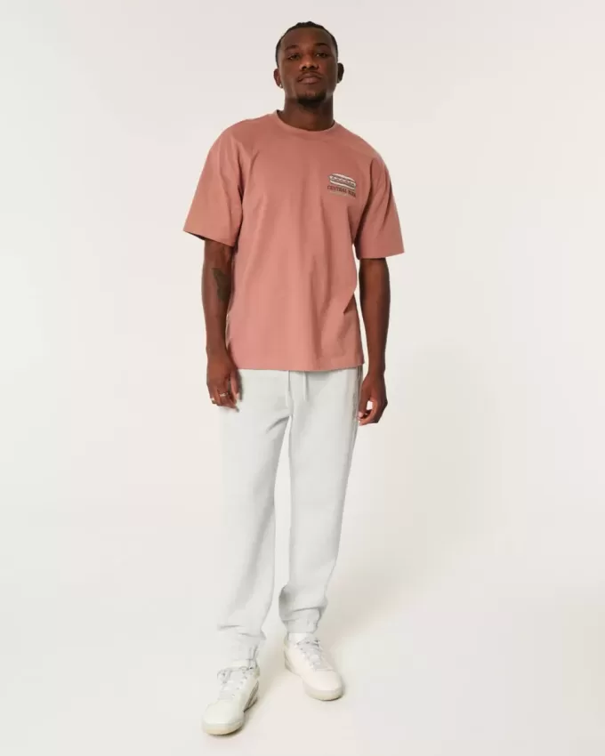 Avslappnade joggingbyxor i fleece Avslappnade joggingbyxor i fleece