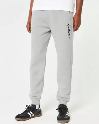 Avslappnade joggingbyxor i fleece