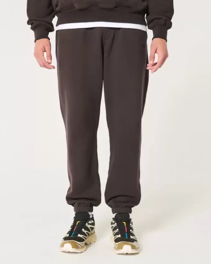 Avslappnade joggingbyxor i fleece Avslappnade joggingbyxor i fleece