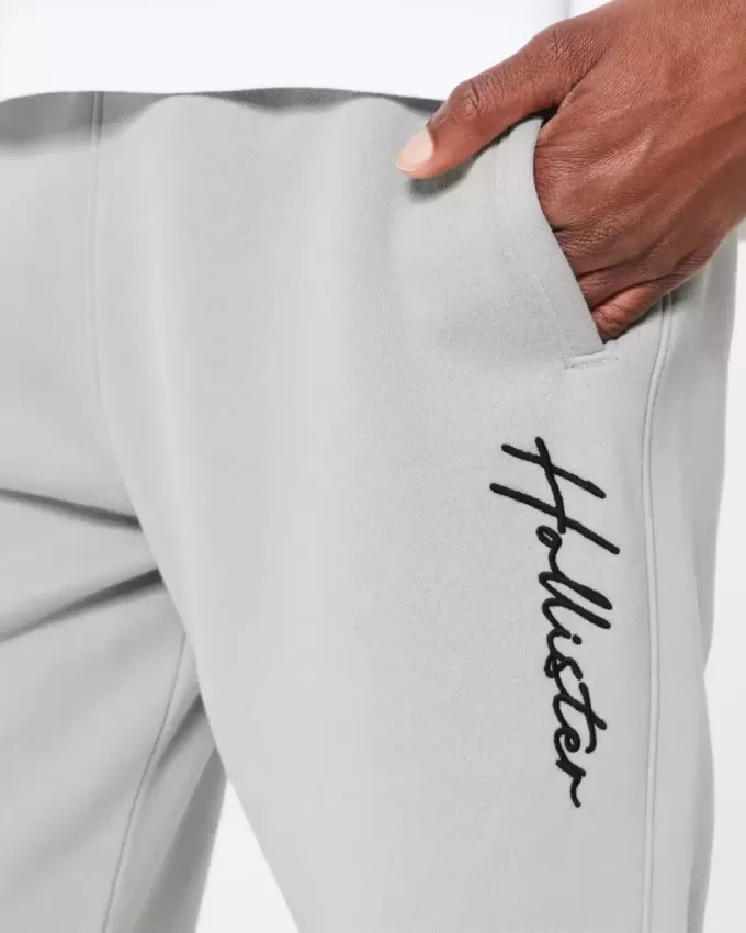 Avslappnade joggingbyxor i fleece