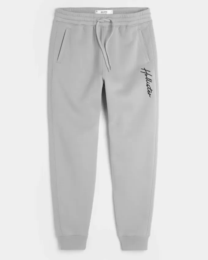Avslappnade joggingbyxor i fleece