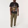 Avslappnade Twill Cargo Joggers Avslappnade Twill Cargo Joggers