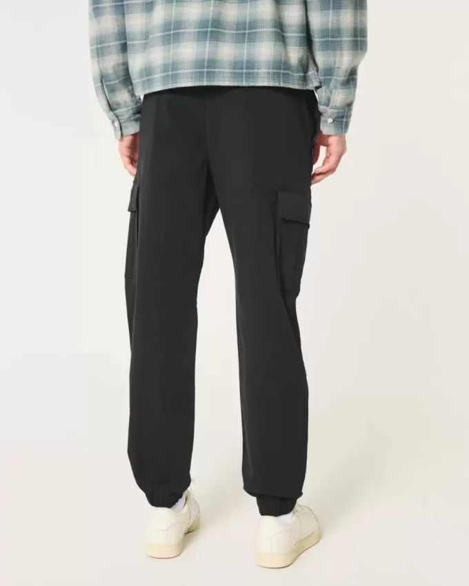 Avslappnade Twill Cargo Joggers Avslappnade Twill Cargo Joggers
