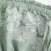 Axelbandslös Broderad Babydoll Klänning Axelbandslös Broderad Babydoll Klänning