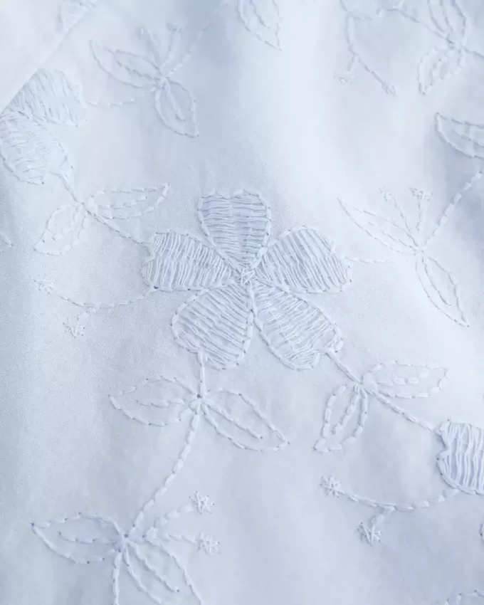 Axelbandslös broderad Maxiklänning Axelbandslös broderad Maxiklänning