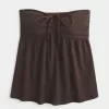 Axelbandslös Cinched Babydoll Top Axelbandslös Cinched Babydoll Top