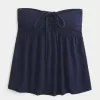 Axelbandslös Cinched Babydoll Top Axelbandslös Cinched Babydoll Top