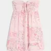 Axelbandslös Ruffle Babydoll Miniklänning Axelbandslös Ruffle Babydoll Miniklänning