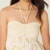 Axelbandslös Ruffle Babydoll Miniklänning Axelbandslös Ruffle Babydoll Miniklänning