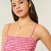 Axelbandslös smockad bodice miniklänning Axelbandslös smockad bodice miniklänning