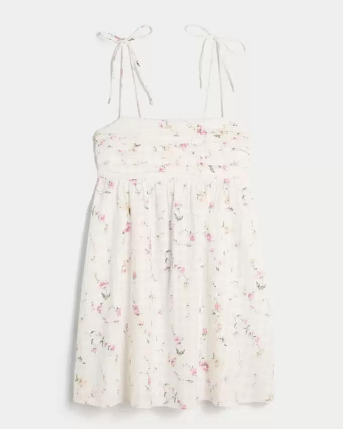 Babydoll Miniklänning med knytband