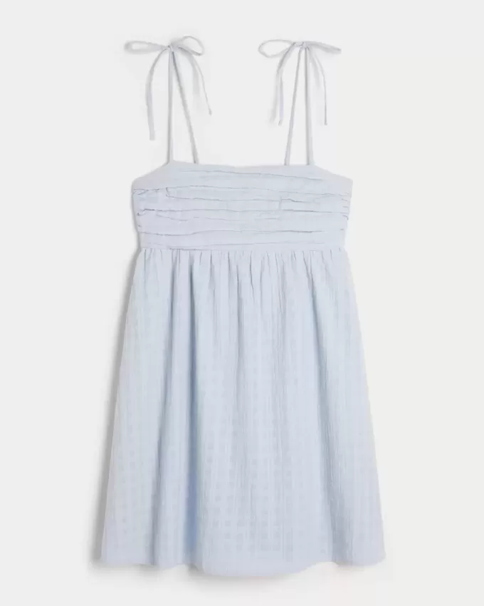 Babydoll Miniklänning med knytband