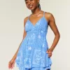 Babydoll Romper med öppen rygg
