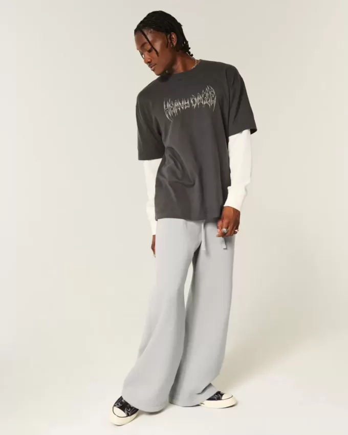Baggy Bootcut träningsbyxor Baggy Bootcut träningsbyxor