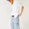 Baggy Denim Cargo Shorts Baggy Denim Cargo Shorts