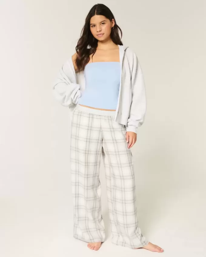 Baggy Flanell Byxor Baggy Flanell Byxor