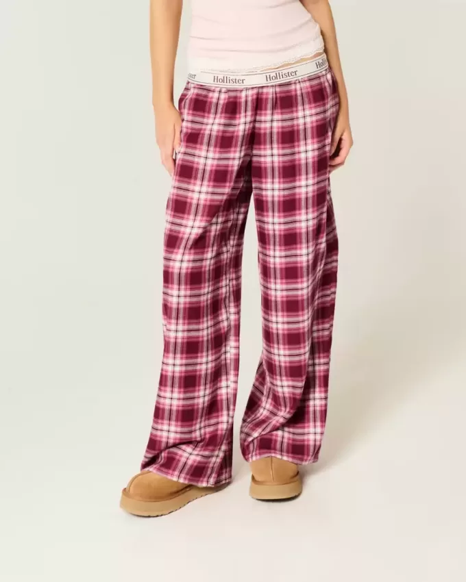 Baggy Flanell Byxor Baggy Flanell Byxor