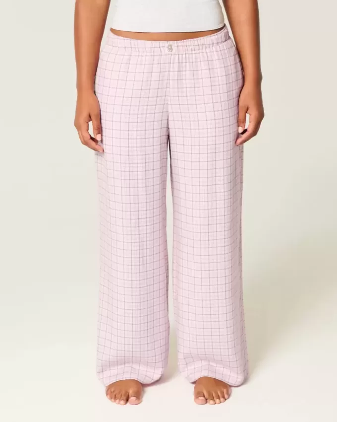 Baggy Flanell Byxor Baggy Flanell Byxor
